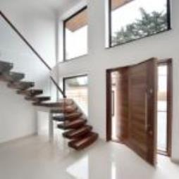 American Black Walnut Cantilevered Staircase