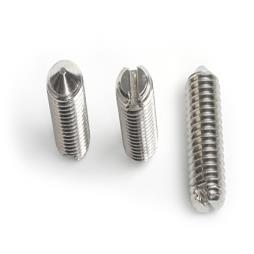 Slotted Set Screws Cone Point