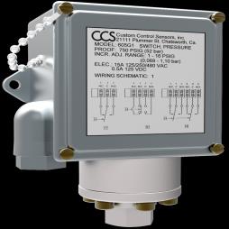 Non-Hazardous Areas Adjustable Pressure Switch   605G* -  Diaphragm Sensor