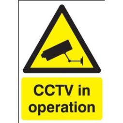 600 x 450 mm cctv in operation sign