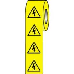 50 x 50 risk of electric shock symbol signs.