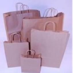 Brown Twist Handle Bags