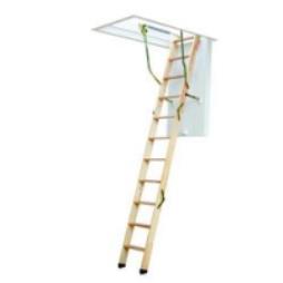 Youngman Click Fix 76 3 Section Timber Loft Ladder With Hatch