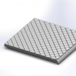 SN3/HDLT/280 Cast Metal Stair Nosing 