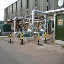 Industrial pipework installation