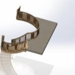 Curved Arts and Crafts oak staircases