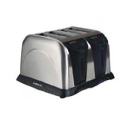 4-Slice Brushed Stainless Steel Toaster