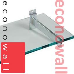 Glass Slatwall Shelves