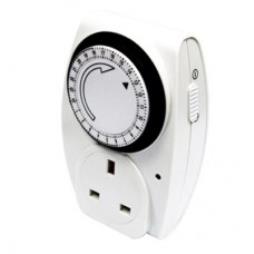 24 Hour Plug in Timer with Override Switch