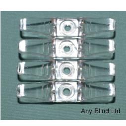 4 Roller Blind Cord Cleats Single Hole 