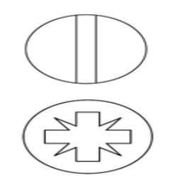 BS 450 BSF RAISED COUNTERSUNK SLOT & POZI STEEL MACHINE SCREW