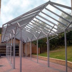 Steelwork for Canopy Entrances