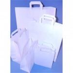White Folded Handles Carrier Bag
