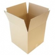 Triple wall rigid corrugated board cartons