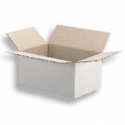 Double wall rigid corrugated board cartons