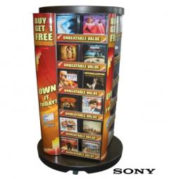 Sony Freestanding DVD Spinner Display