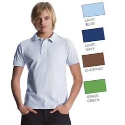 Men's Distressed Washed Polo Shirt