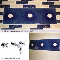 Pre-Drilled Glass Tap Tiles