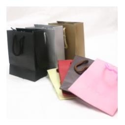 10 Embossed Paper Gift Bags 115x140x55mm