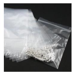 100 Clear Grip Seal Plastic Bags 40x50mm