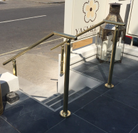 Brass handrail system