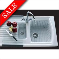 Clearwater - Sonnet Inset 1.0 Bowl Sink & Drainer 850/500