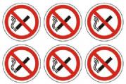 6 INDIVIDUAL - NO SMOKING SIGNS