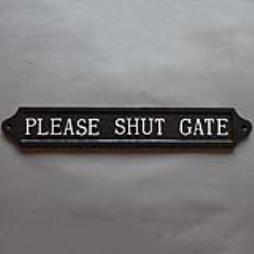Aluminium Gate Signs