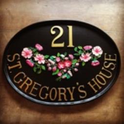 ALUMINIUM OVAL HOUSE NAME SIGN