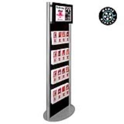  Stand With 19" Media Screen and Leaflet Dispenser Panel 