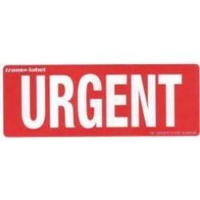 Urgent Labels Pack of 10 Paper Stickers