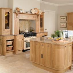 Kitchens -  Quantum  Brocket Oak - Cornwall