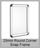 25mm Round Corner Snap Frames