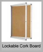 Lockable Cork Board