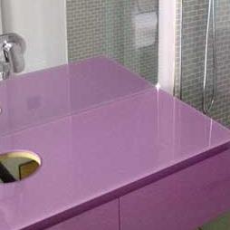 Glass Vanity Units and Cabinets.