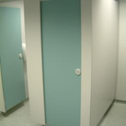 Solid Laminated Toilet Cubicles For Hospitals