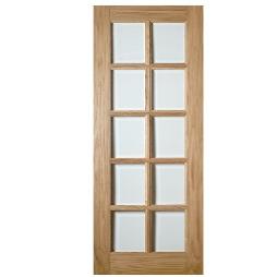 Glazed Modern Oak Doors