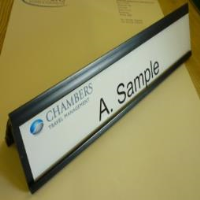 Manufacturers and Suppliers of Custom Made Office Door Name Plates & Desk Signs 