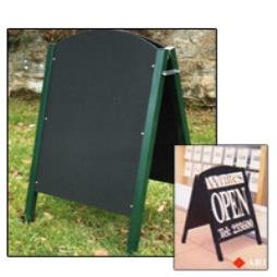 Arched Top A Frame Chalkboard
