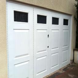 Modern or Traditional Side Hinge Garage Doors