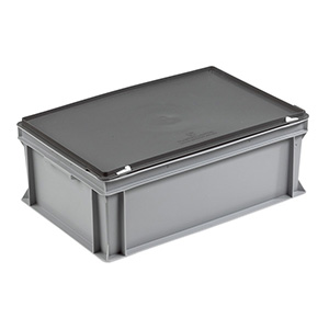 Grey Range Plastic Containers With Lids