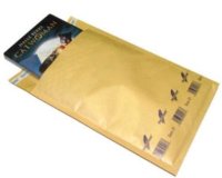 Gold featherpost bubble lined envelopes