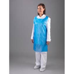 Polythene Aprons Blue Flat-Packed 27" x 42"