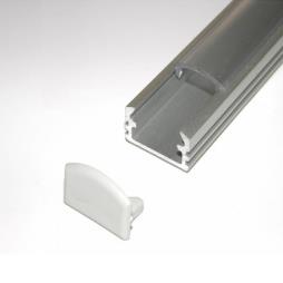 P2 non-anodized (raw) aluminium profile / extrusion for LED lighting, 1m