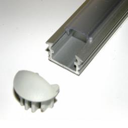 P1 non-anodized (raw) aluminium profile / extrusion for LED lighting, 1m