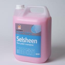 B010 Selsheen 5LT x 4  High Polymer Spray Clean Concentrate Floor Polish Maintainer