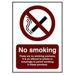 No Smoking Premises Notification 
