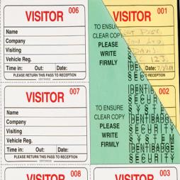 System Visitor Book (Perforated Passes)