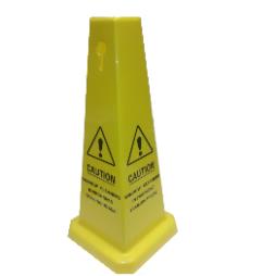 Cone Caution Sign ''Window cleaning in progress trailing hoses''