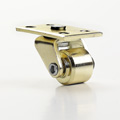 22mm Steel Piano Castor, Electro Brass Plated